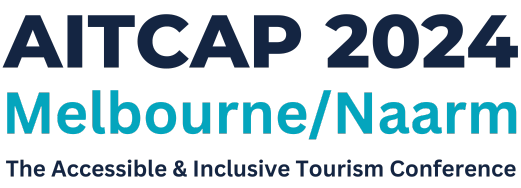Logo for AITCAP 2024 Melbourne/Naarm The Accessible and Inclusion Tourism Conference